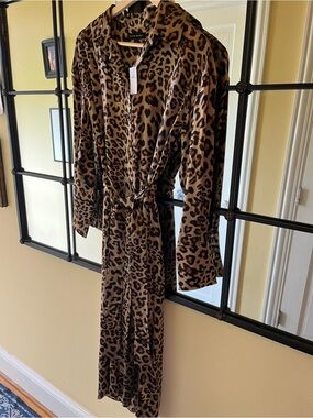 Banana Republic Leopard-Print Maxi Dress in Brown and Black